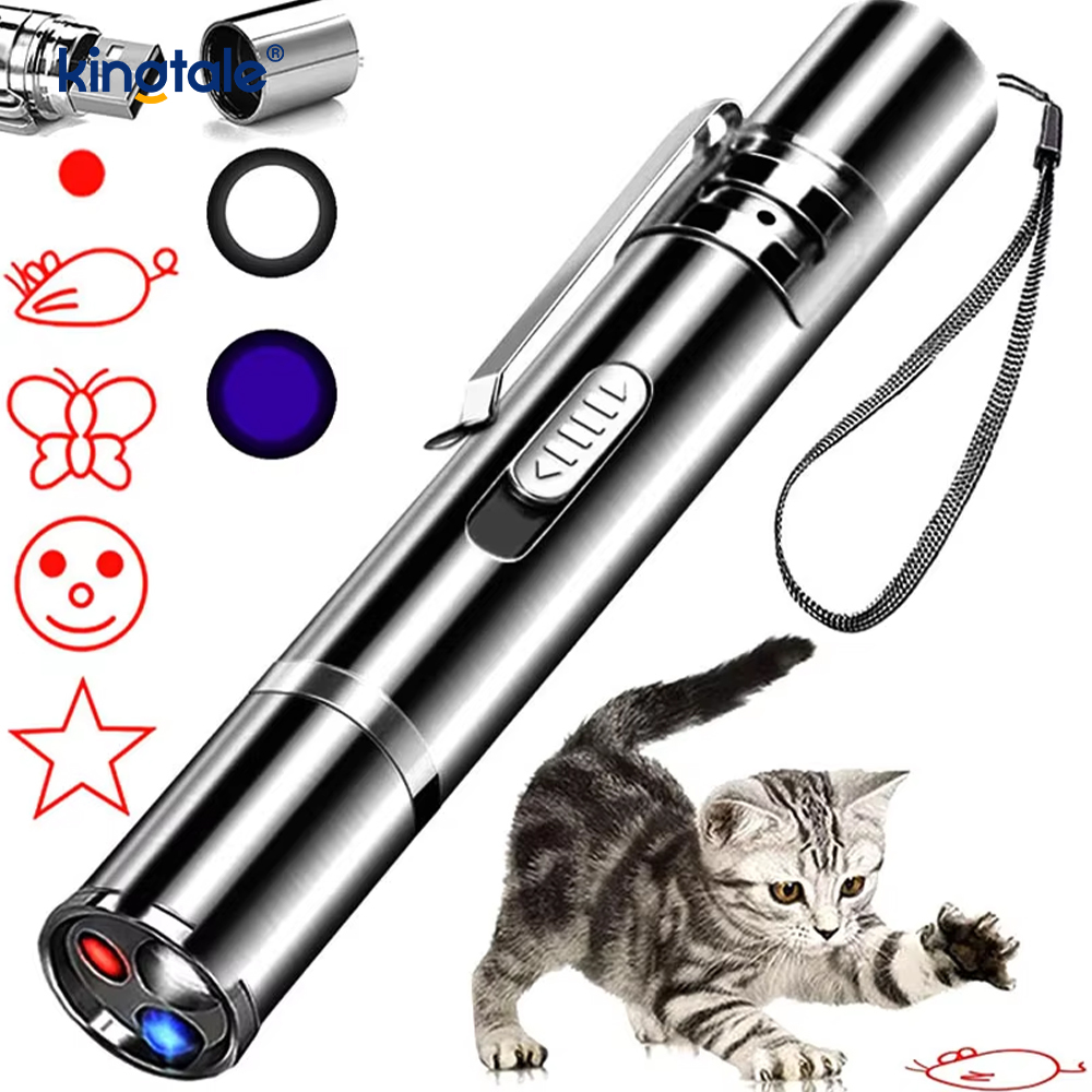 USB-oppladbar katteleke med laser