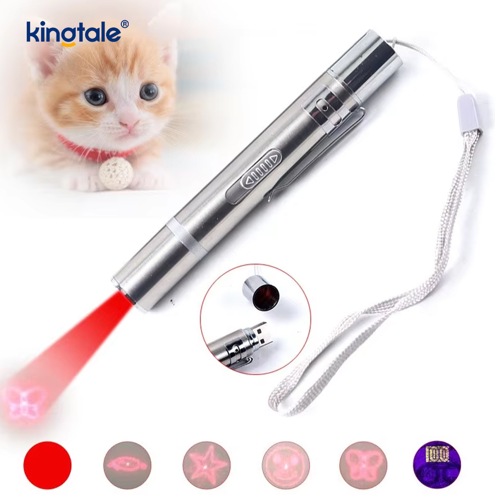USB-oppladbar katteleke med laser