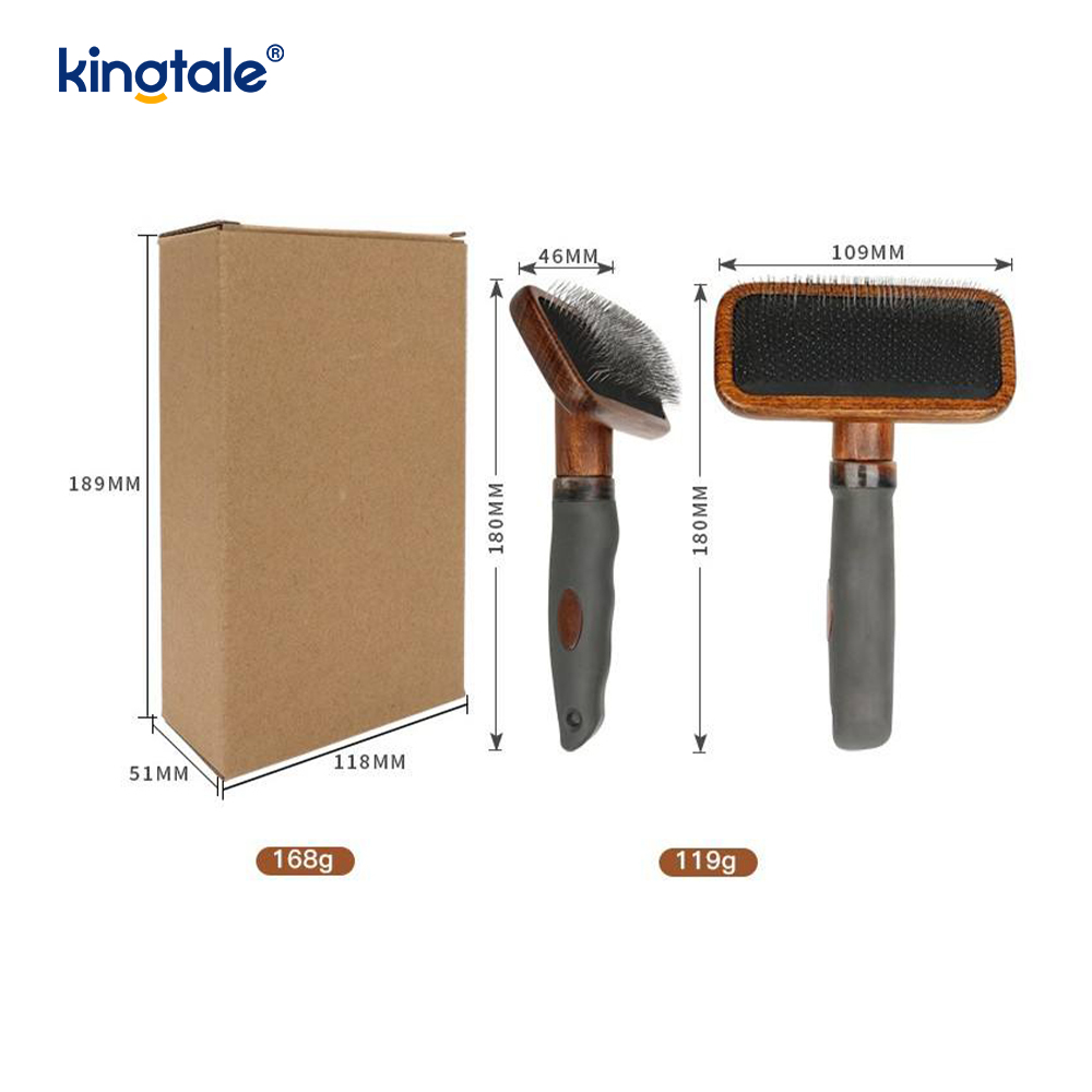 Pinner i rustfritt stål Bøketre Body Ground Pet Comb