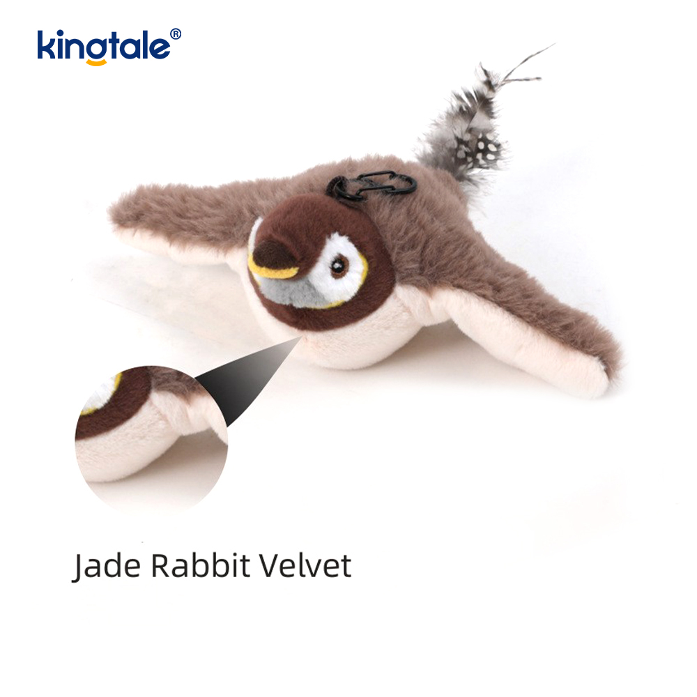 Simulert Sparrow Pet Plysh Toy For Alle Raser Cat Kicker Catnip Leker Sparrow
