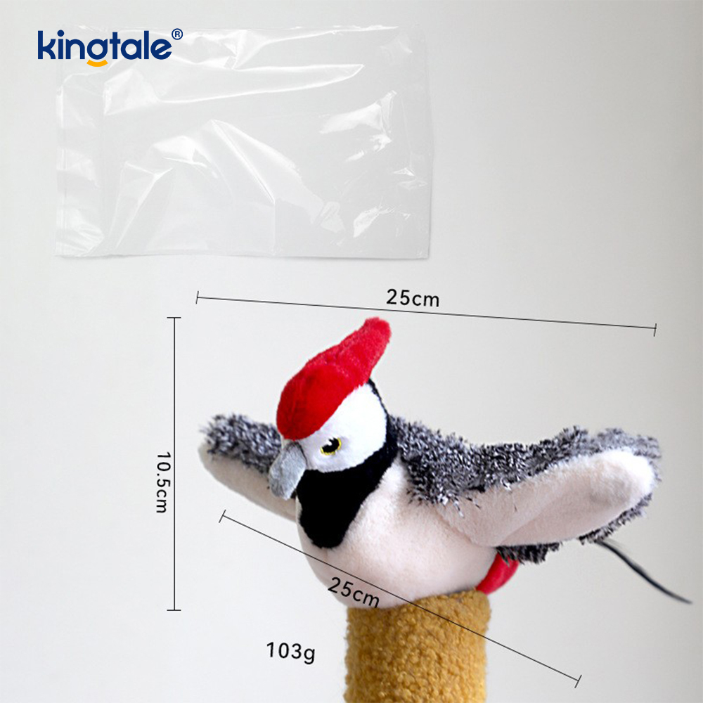 Simulert Sparrow Pet Plysh Toy For Alle Raser Cat Kicker Catnip Leker Sparrow