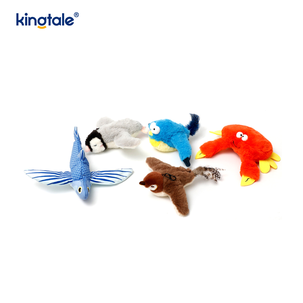 Simulert Sparrow Pet Plysh Toy For Alle Raser Cat Kicker Catnip Leker Sparrow