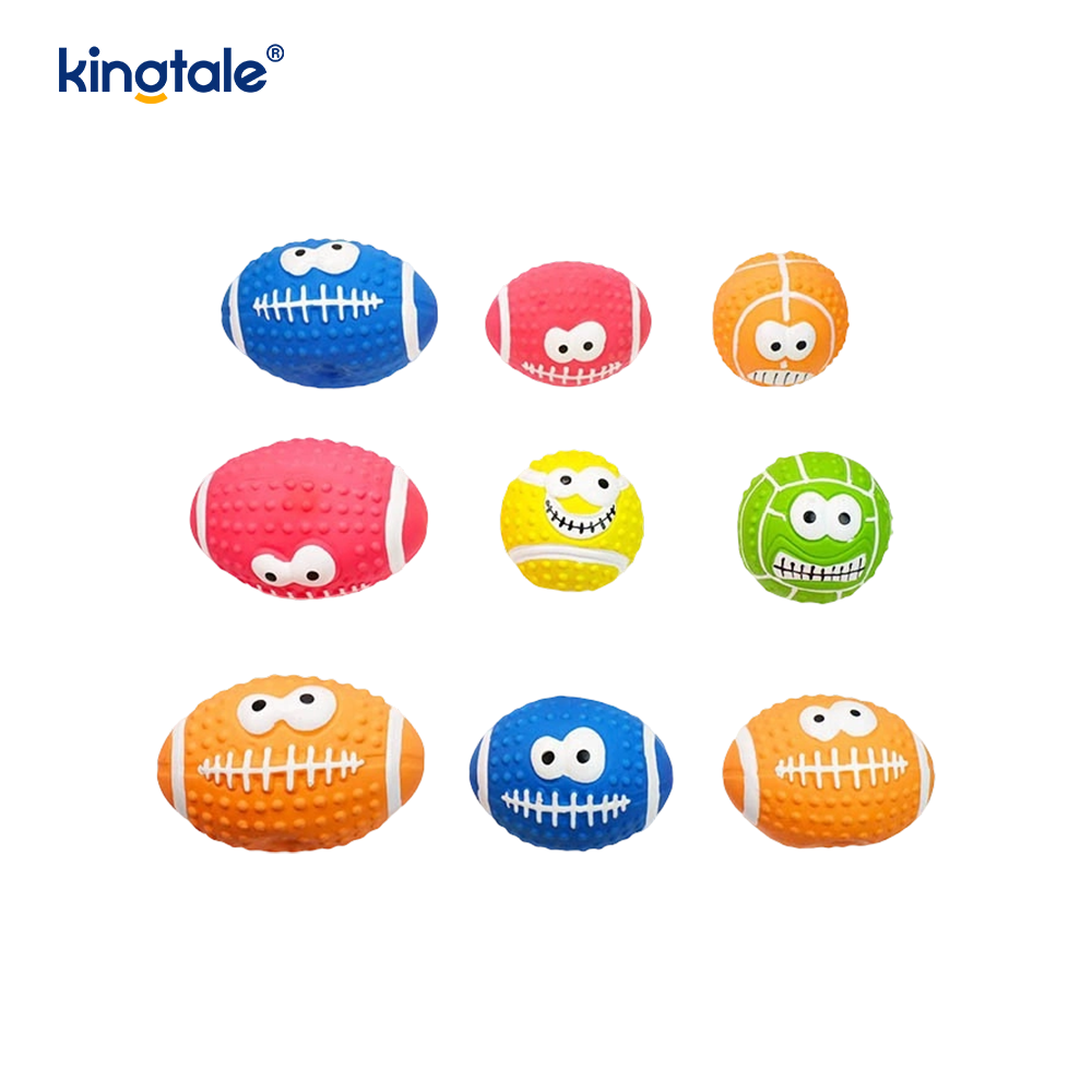 Kjæledyrleketøy Latex som lager lyd Smileyball innendørs og utendørs