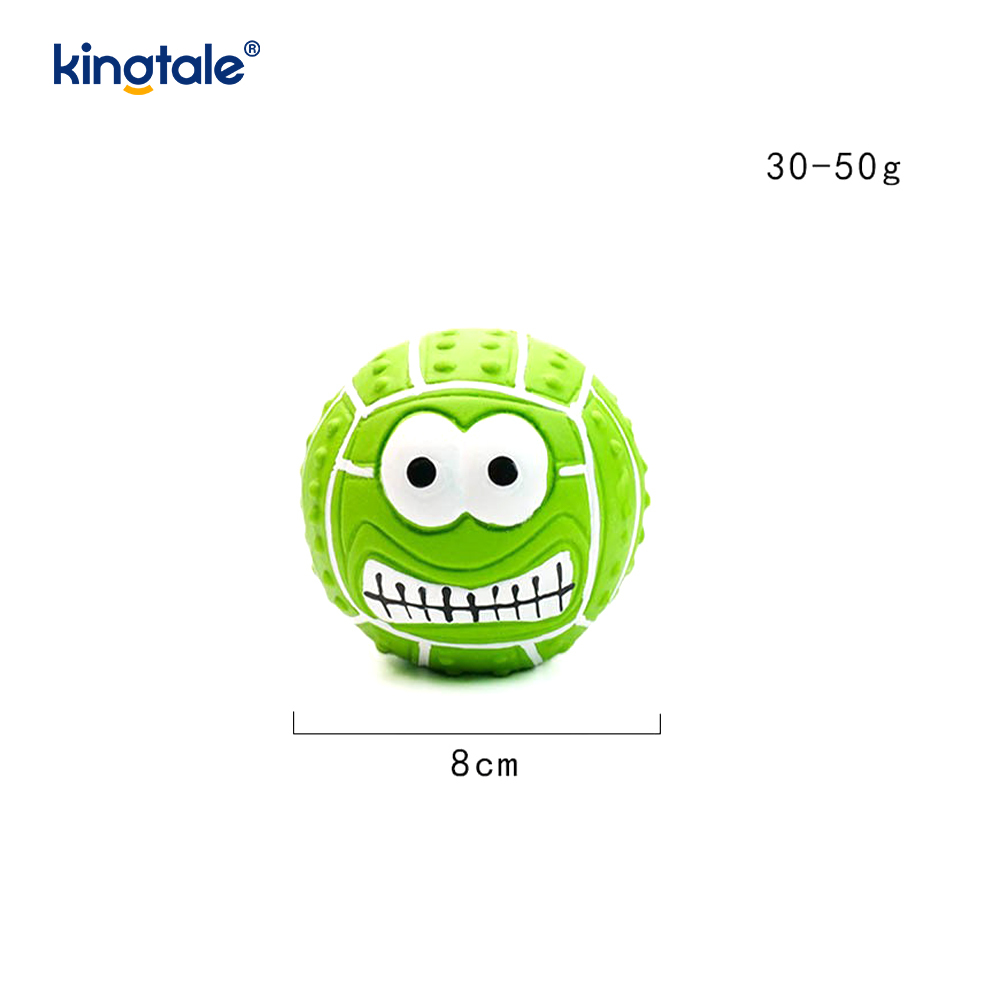 Kjæledyrleketøy Latex som lager lyd Smileyball innendørs og utendørs
