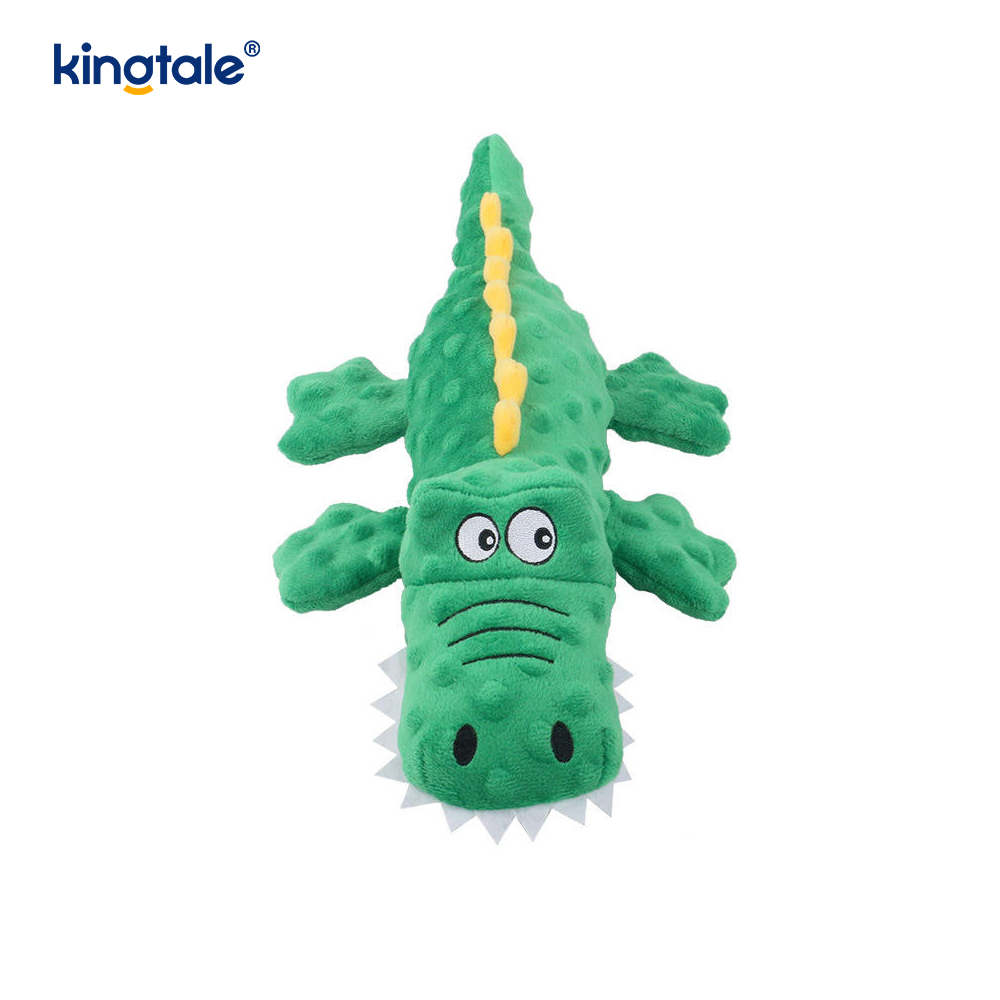 Pet Squeak Crocodile Plysjleketøy for rengjøring av tenner