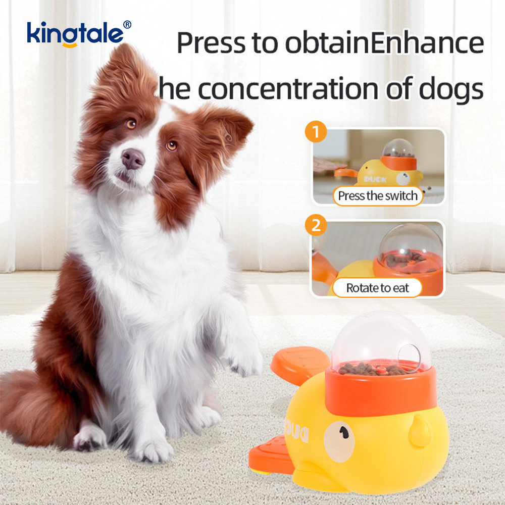 Little Yellow Duck Pet Feeder Interactive Hundeleker Mat Puslespill Slow Feeder
