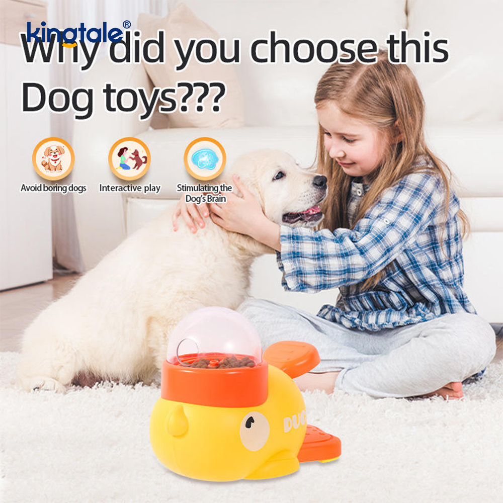Little Yellow Duck Pet Feeder Interactive Hundeleker Mat Puslespill Slow Feeder