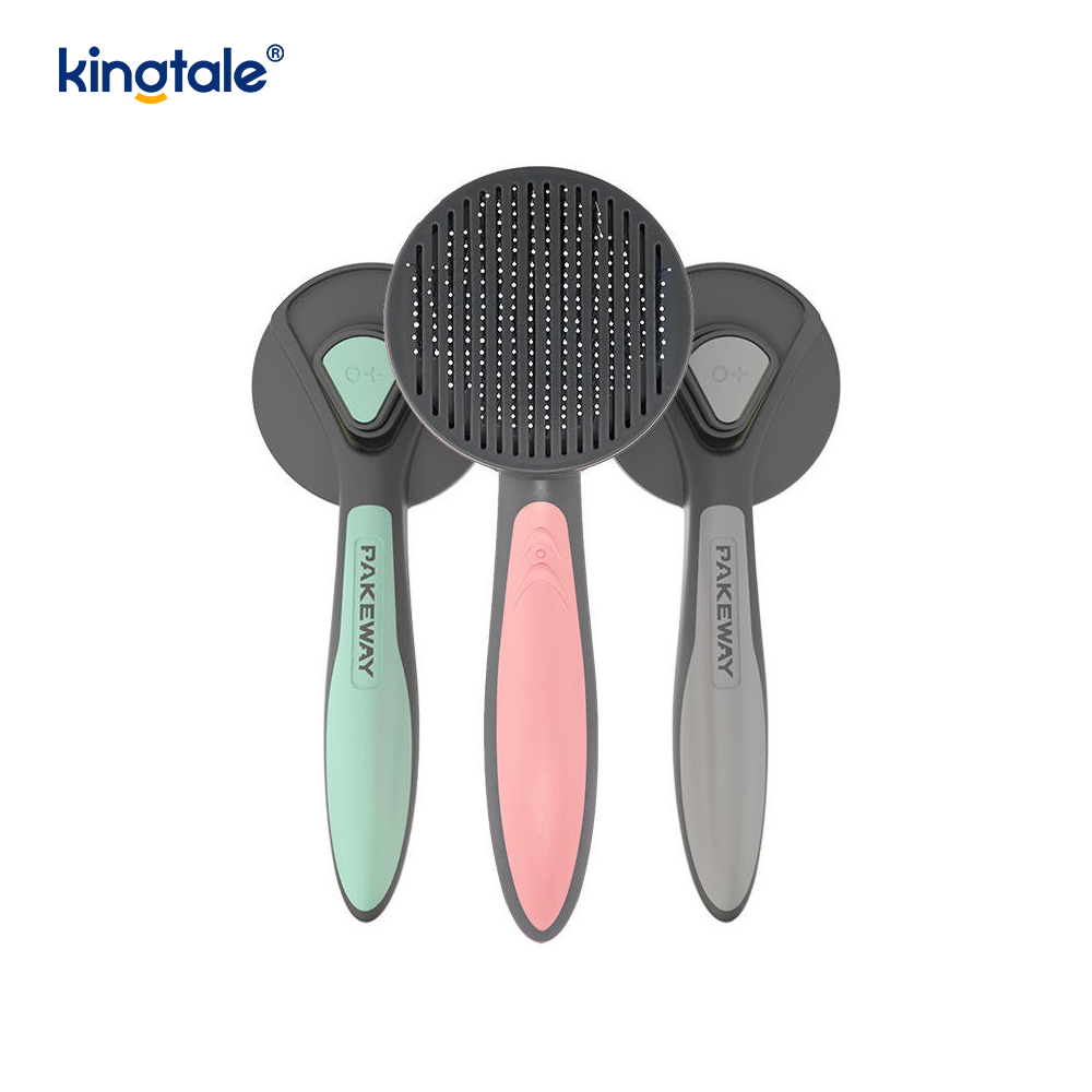 Selvrensende Slicker Brush & Pet Grooming Rake & Loppekam for hunder