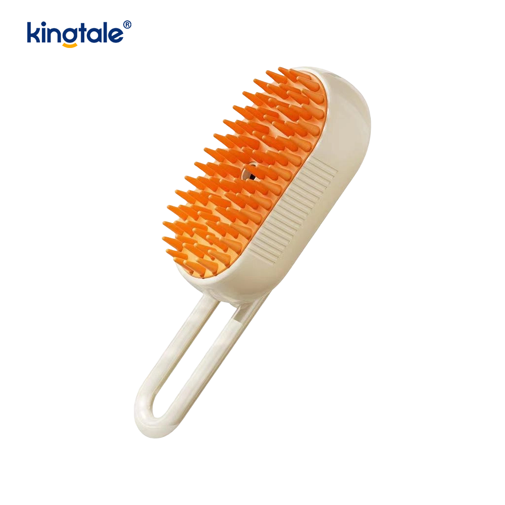 Cat Steam Brush 3 In 1 Steamy Pet Brush Silikonmassasje Hundehårfjerner Kam