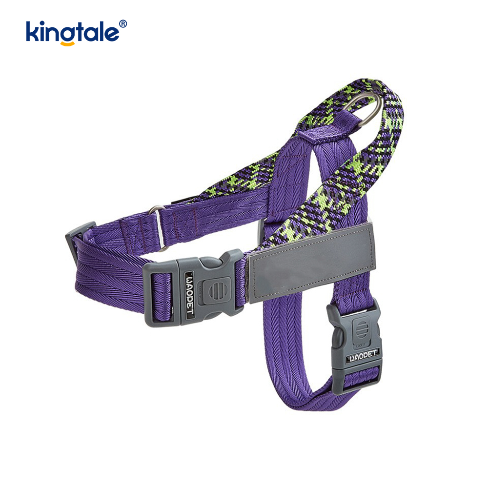 Utviklet Braid Nylon Webbing Highlight Reflekterende Hundesele