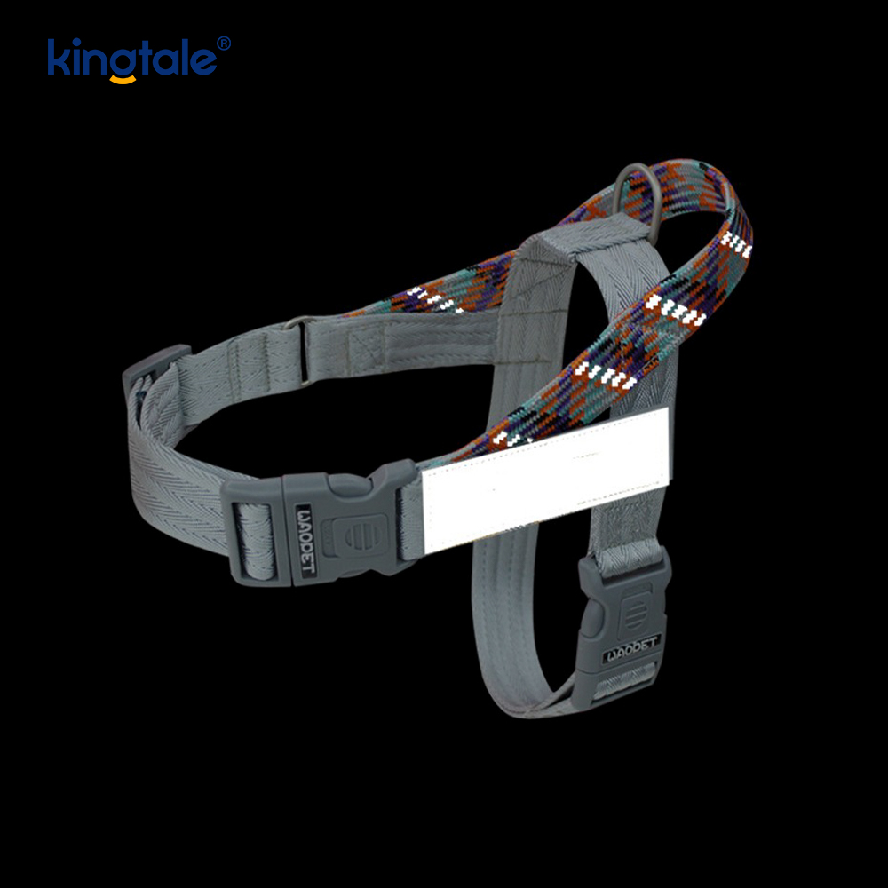 Utviklet Braid Nylon Webbing Highlight Reflekterende Hundesele