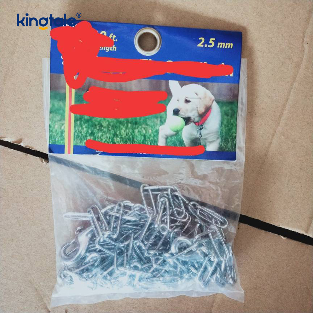 Pet Pinch Choke Halsbånd Carbon Steel Metal Prong Hundetreningshalsbånd