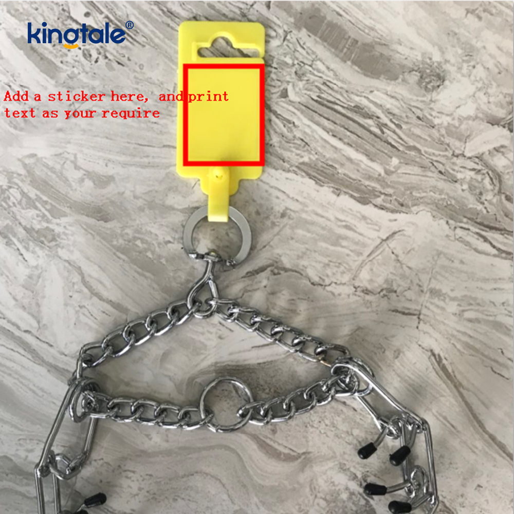Pet Pinch Choke Halsbånd Carbon Steel Metal Prong Hundetreningshalsbånd