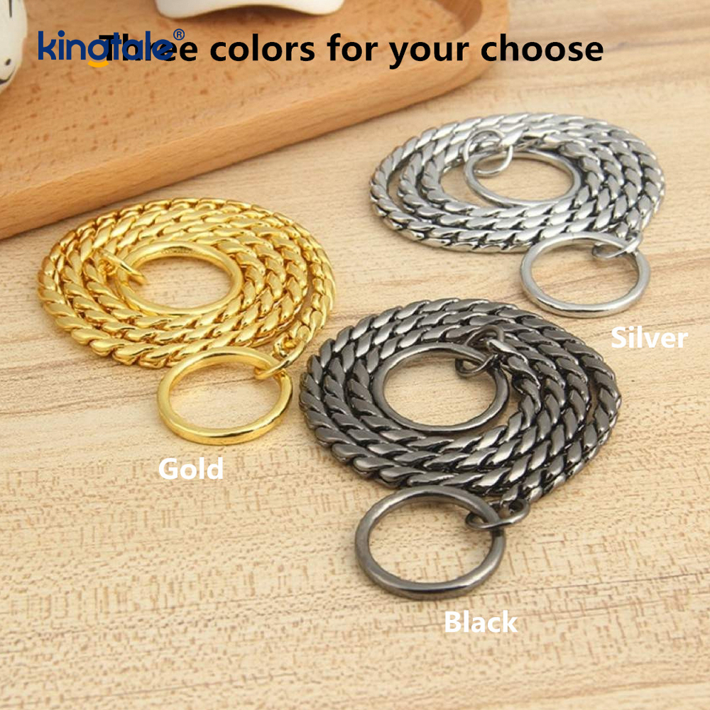 Pure Copper Metal Snake Dog Chain Halsbånd for små og mellomstore hunder