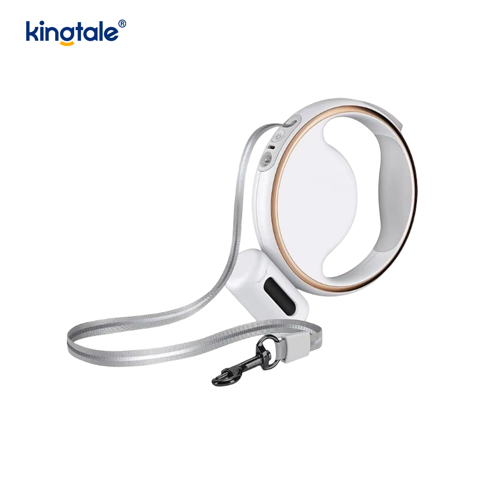 Enkel moderne LED-belysning, automatisk uttrekkbar hundehalsbånd i nylon