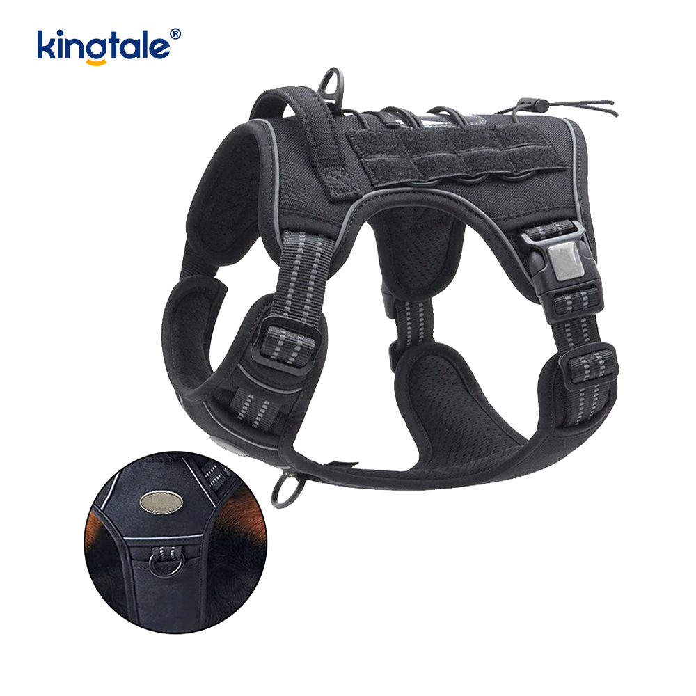 Solid No Pull Nylon Heavy Duty Hundebelte Vest Treningsseler Bryst