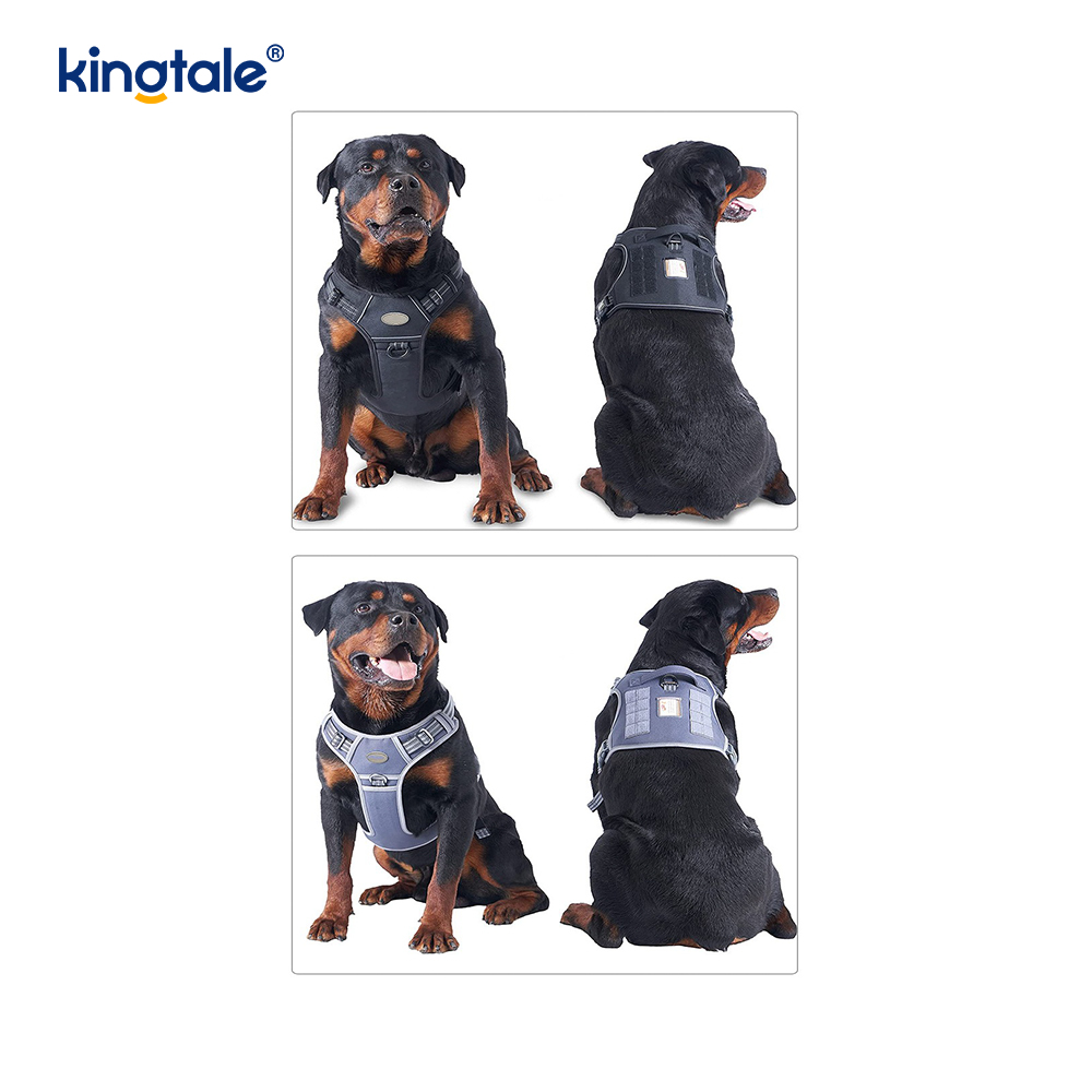 Solid No Pull Nylon Heavy Duty Hundebelte Vest Treningsseler Bryst