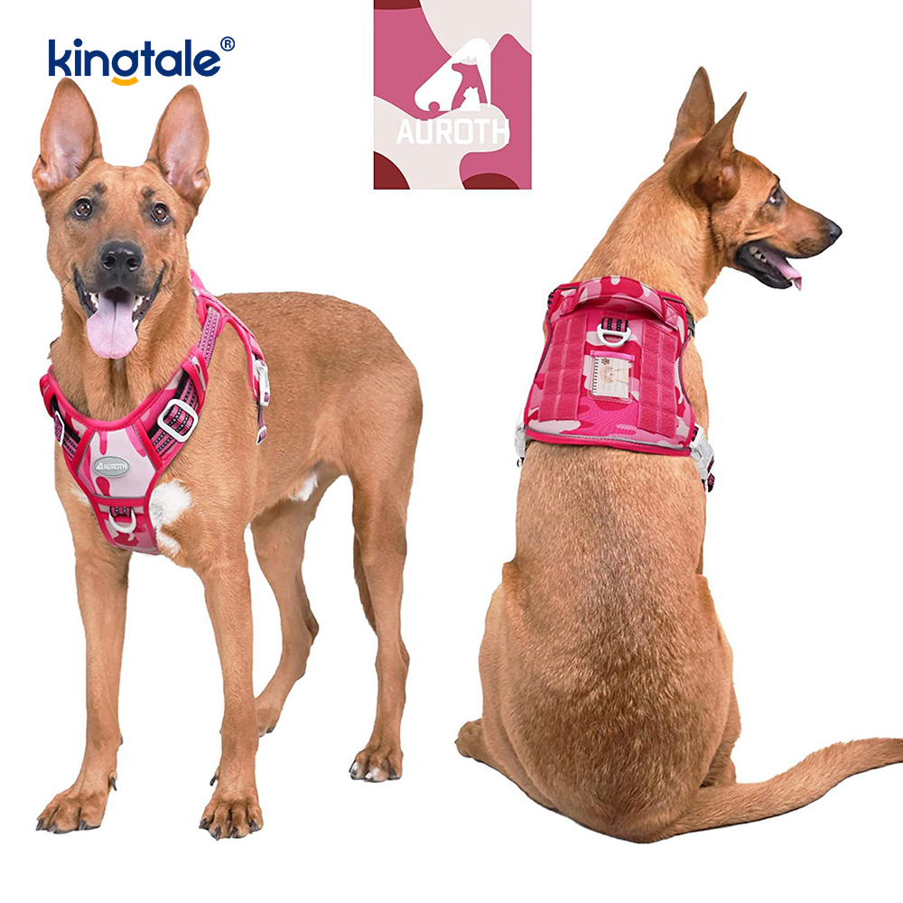 Solid No Pull Nylon Heavy Duty Hundebelte Vest Treningsseler Bryst