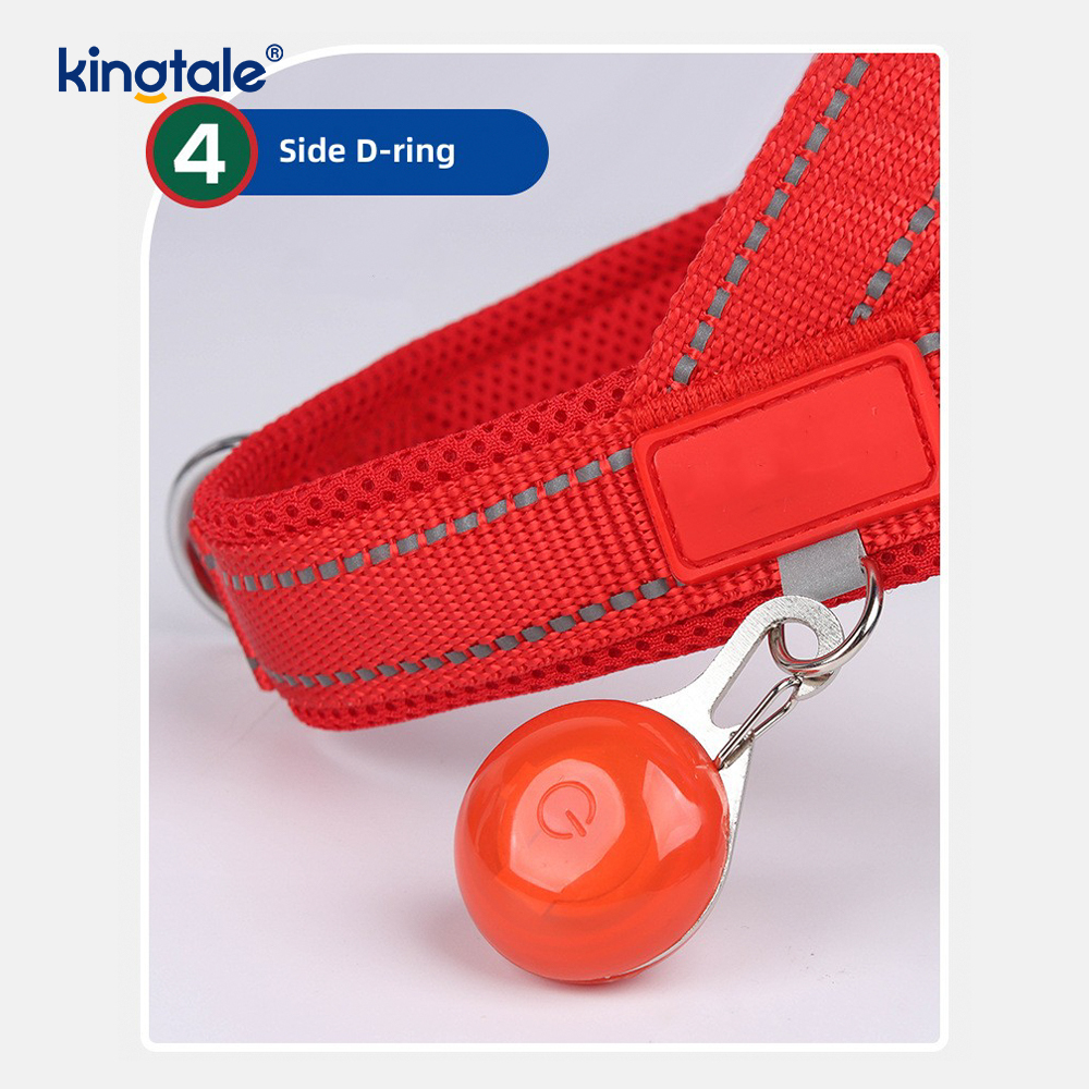 Tilpasset engros justerbar nylon reflekterende hundesele minst sett