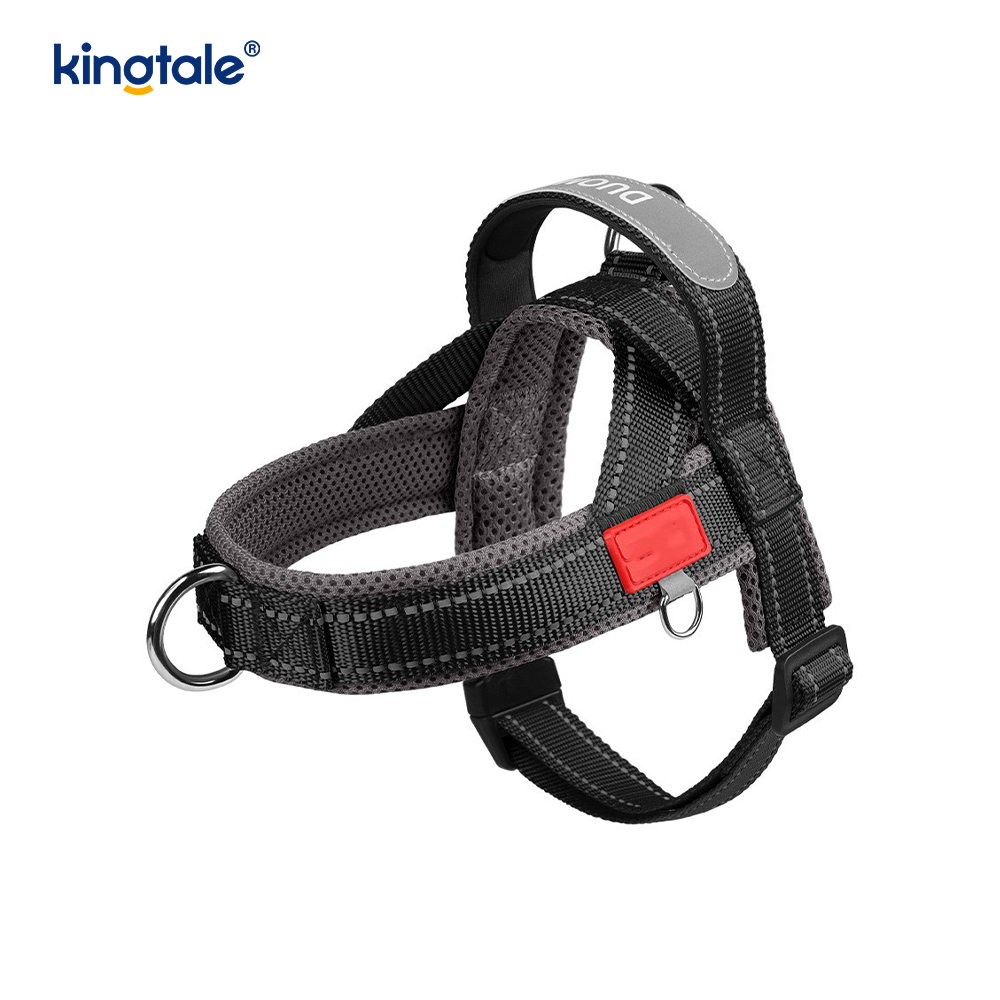 Tilpasset engros justerbar nylon reflekterende hundesele minst sett