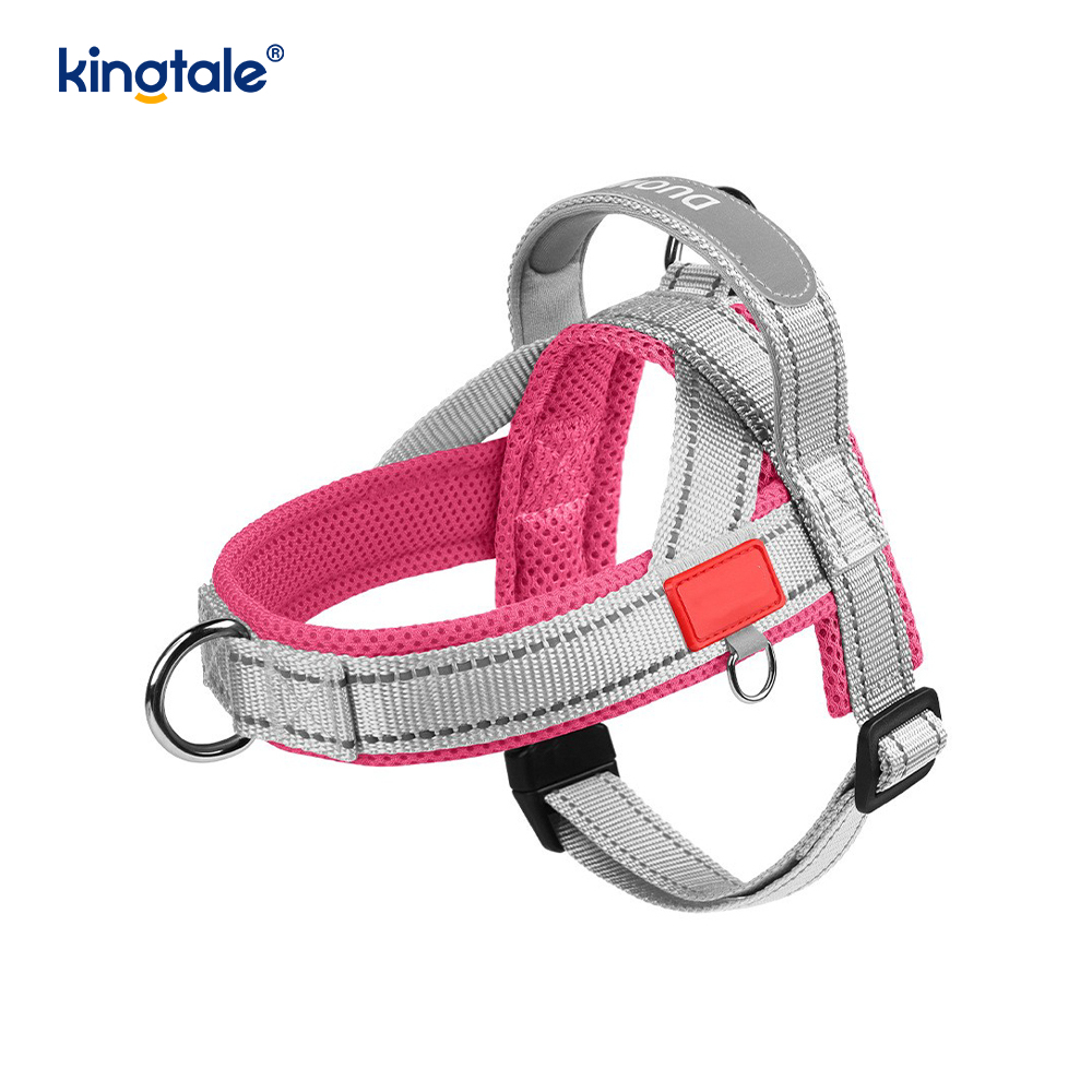 Tilpasset engros justerbar nylon reflekterende hundesele minst sett