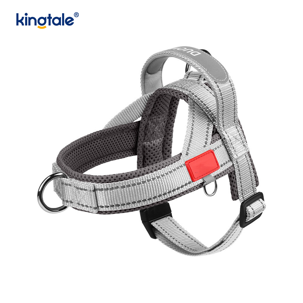 Tilpasset engros justerbar nylon reflekterende hundesele minst sett