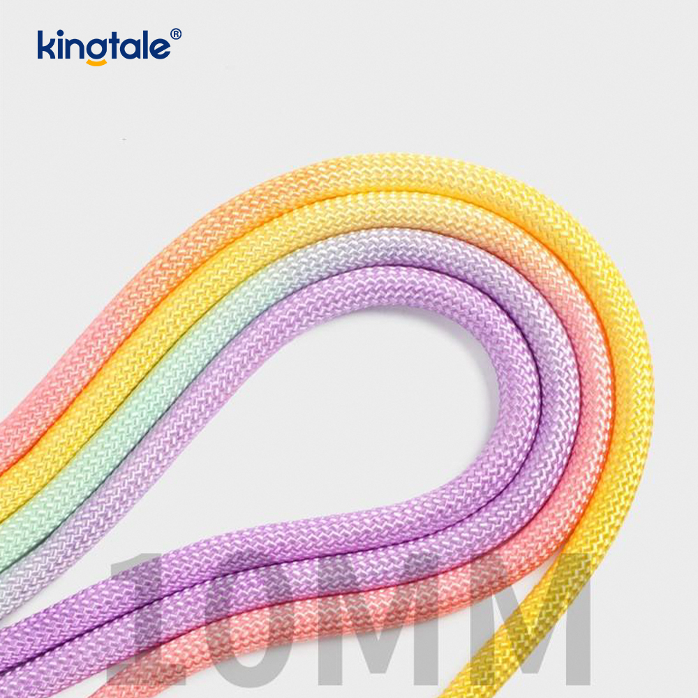 No Pull Slitesterk Justerbar Nylon Dobbelthåndtak Fargerikt Dog Slip Leash