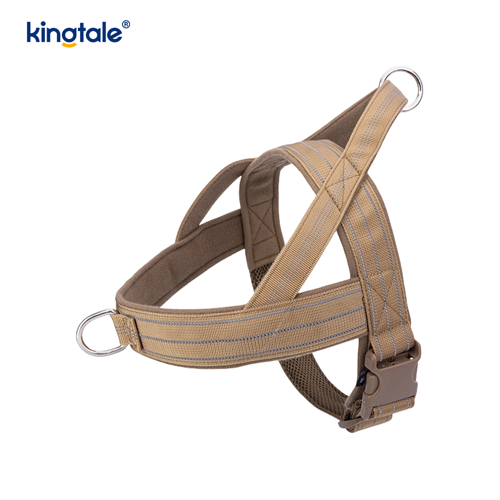 Stor Tactical No Pull Pustende justerbar hundesele for trening