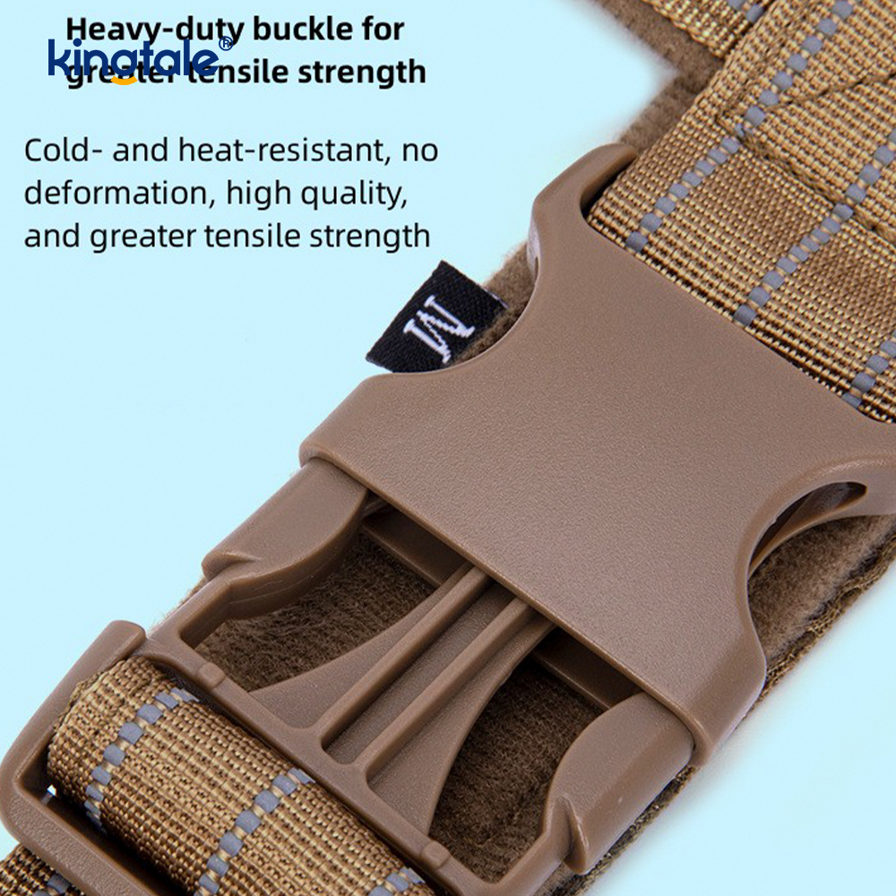 Stor Tactical No Pull Pustende justerbar hundesele for trening