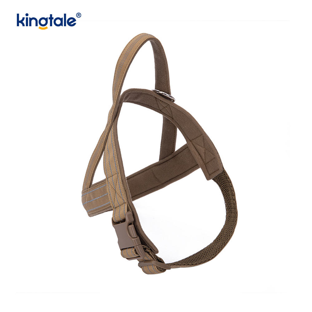 Stor Tactical No Pull Pustende justerbar hundesele for trening