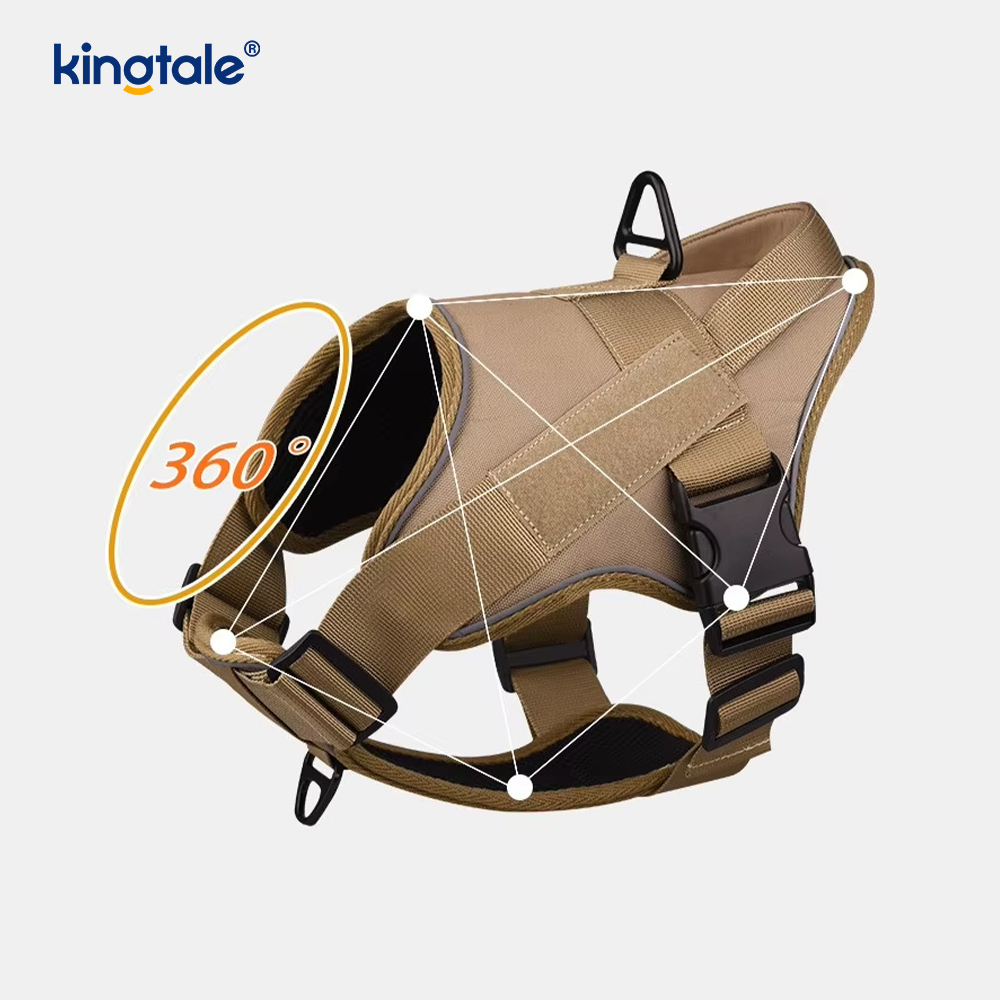 Heavy Duty Tactical No Pull Justerbar reflekterende kjæledyrvest Hundesele