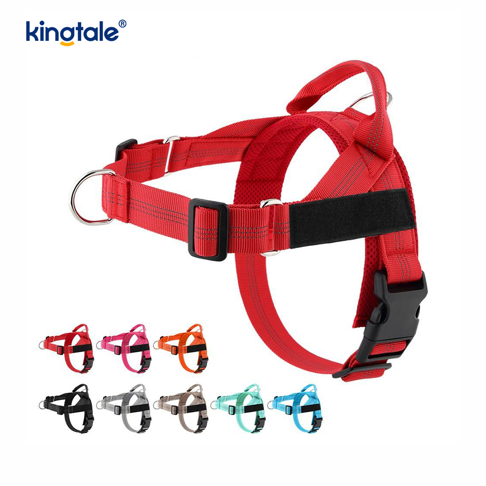 Egendefinert reflekterende mesh Slitesterk Justerbar No Pull Dog Sele