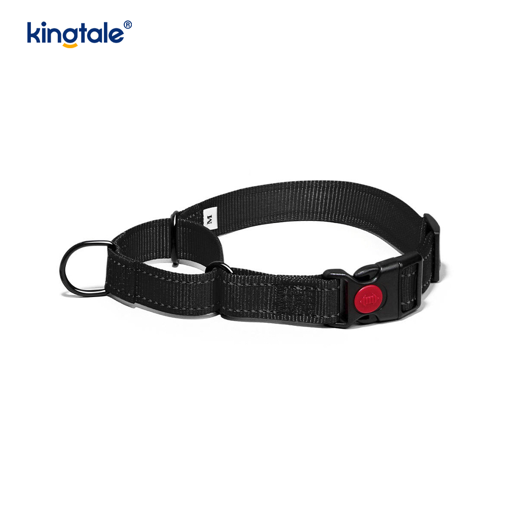 Quick Release No Pull Reflekterende Justerbar Nylon Martingale Hundehalsbånd