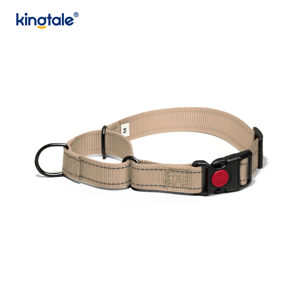 Quick Release No Pull Reflekterende Justerbar Nylon Martingale Hundehalsbånd