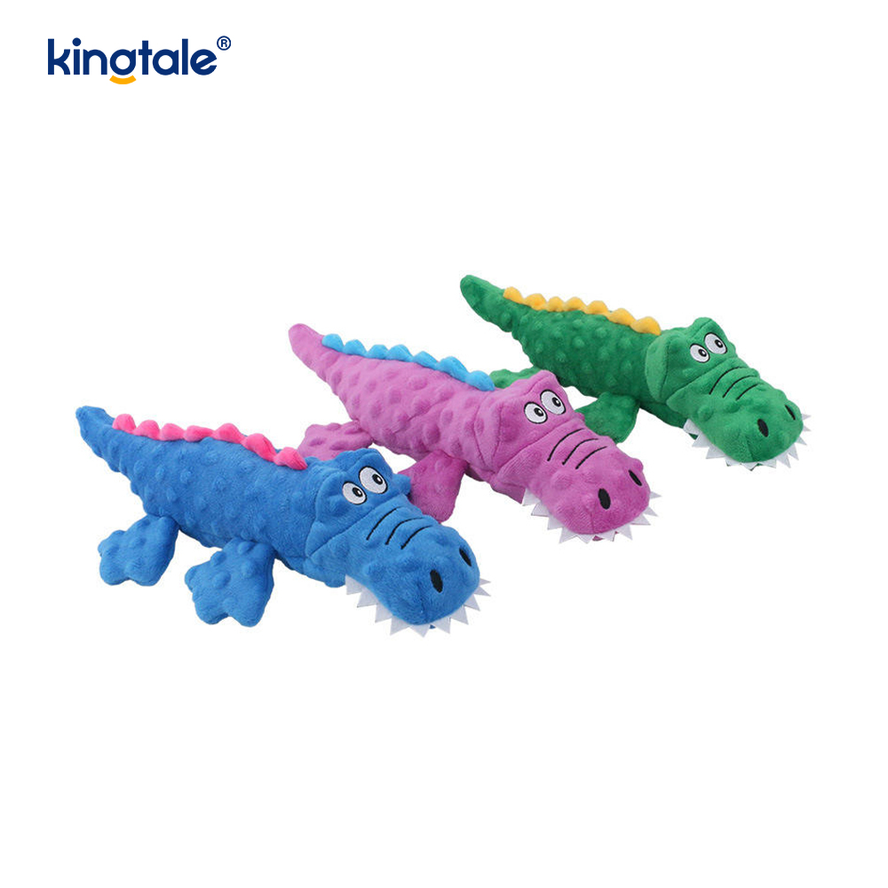 Crocodile Voice plysj kjæledyrtyggeleke for hund