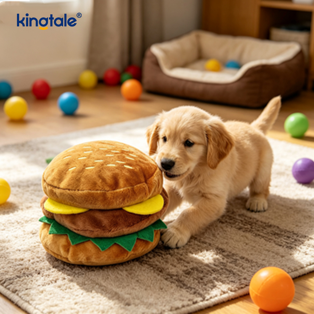 Matskrikende lekehamburger, pommes frites, kyllinglår til katt og hund