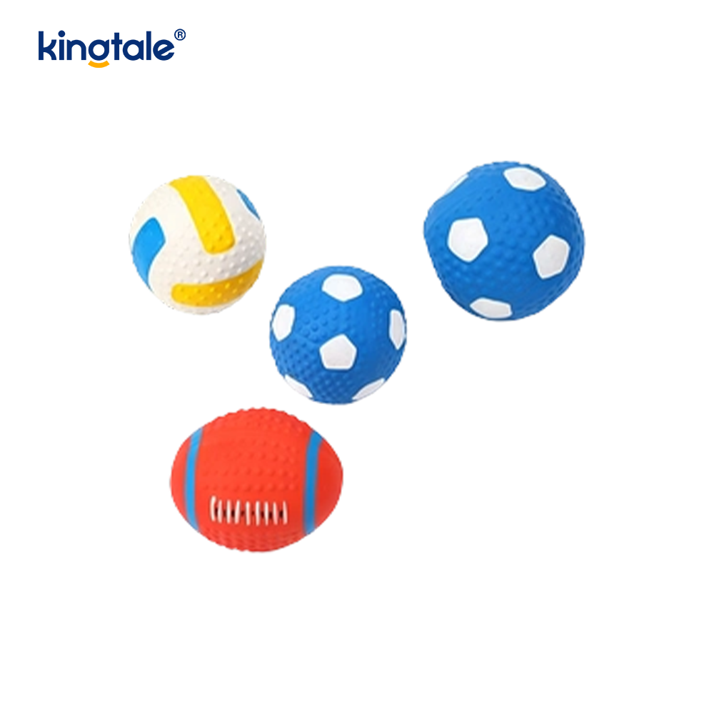 Latex squeaky pet leker (fotball, fotball, volleyball)