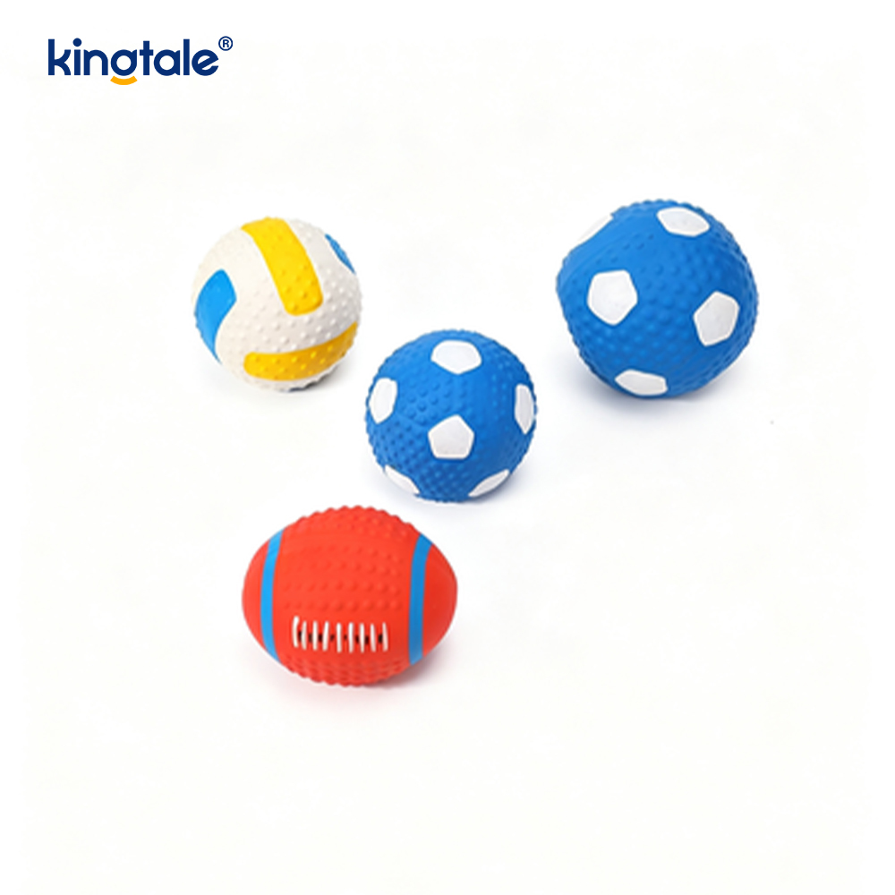 Latex squeaky pet leker (fotball, fotball, volleyball)