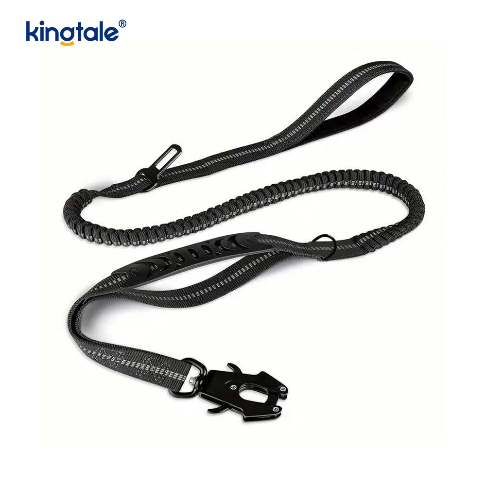 Reflekterende nylon sikkerhetsbånd Elastisk buffer Solid hundebilsete