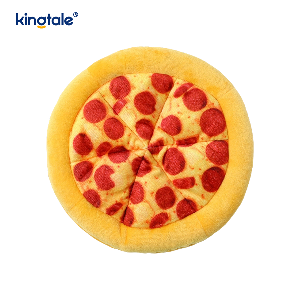 Morsomme knirkende tyggeleker for kjæledyr — Pizza og smultring