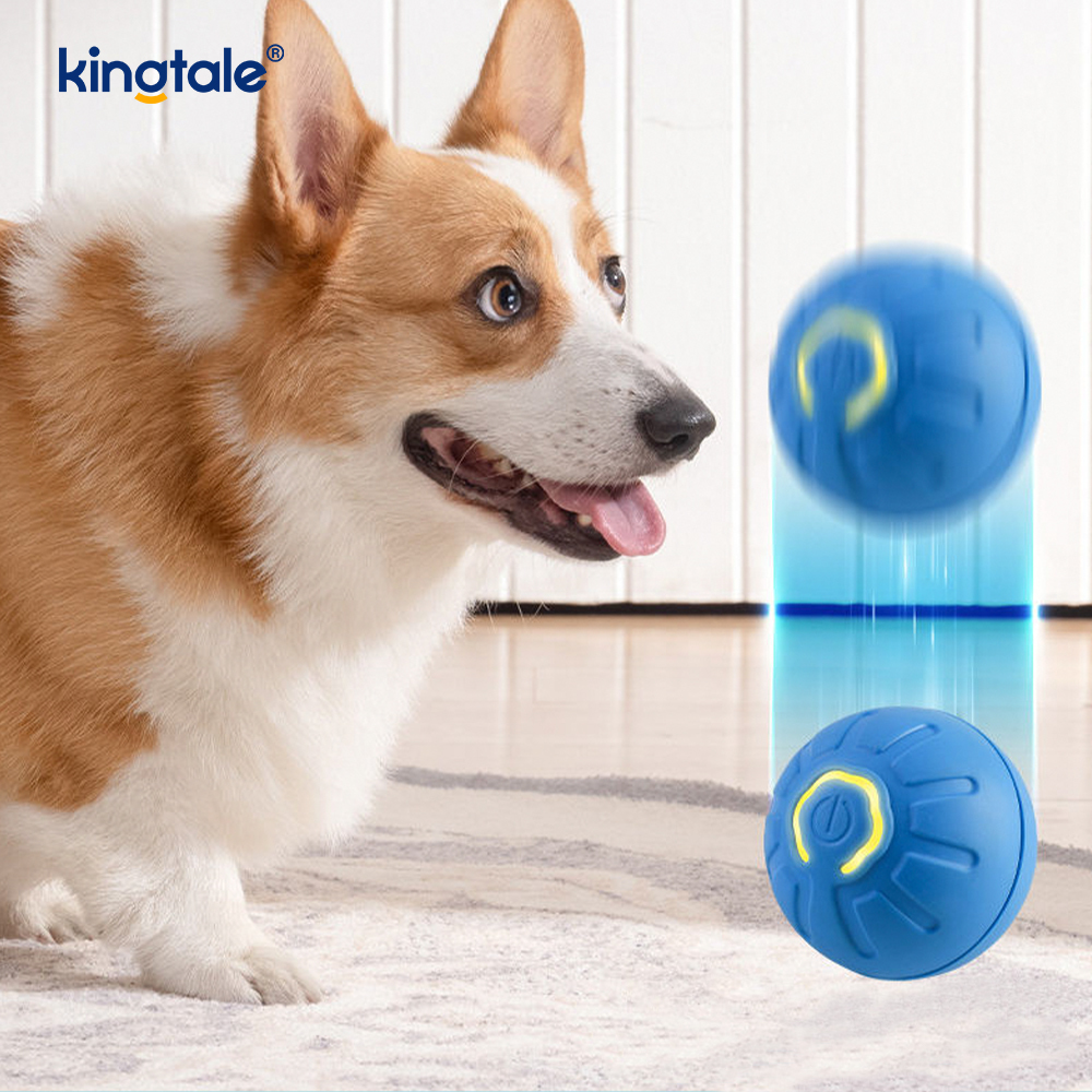 Slitesterk fjernkontroll Hundeball Automatisk aktiv rullende ball for hunder