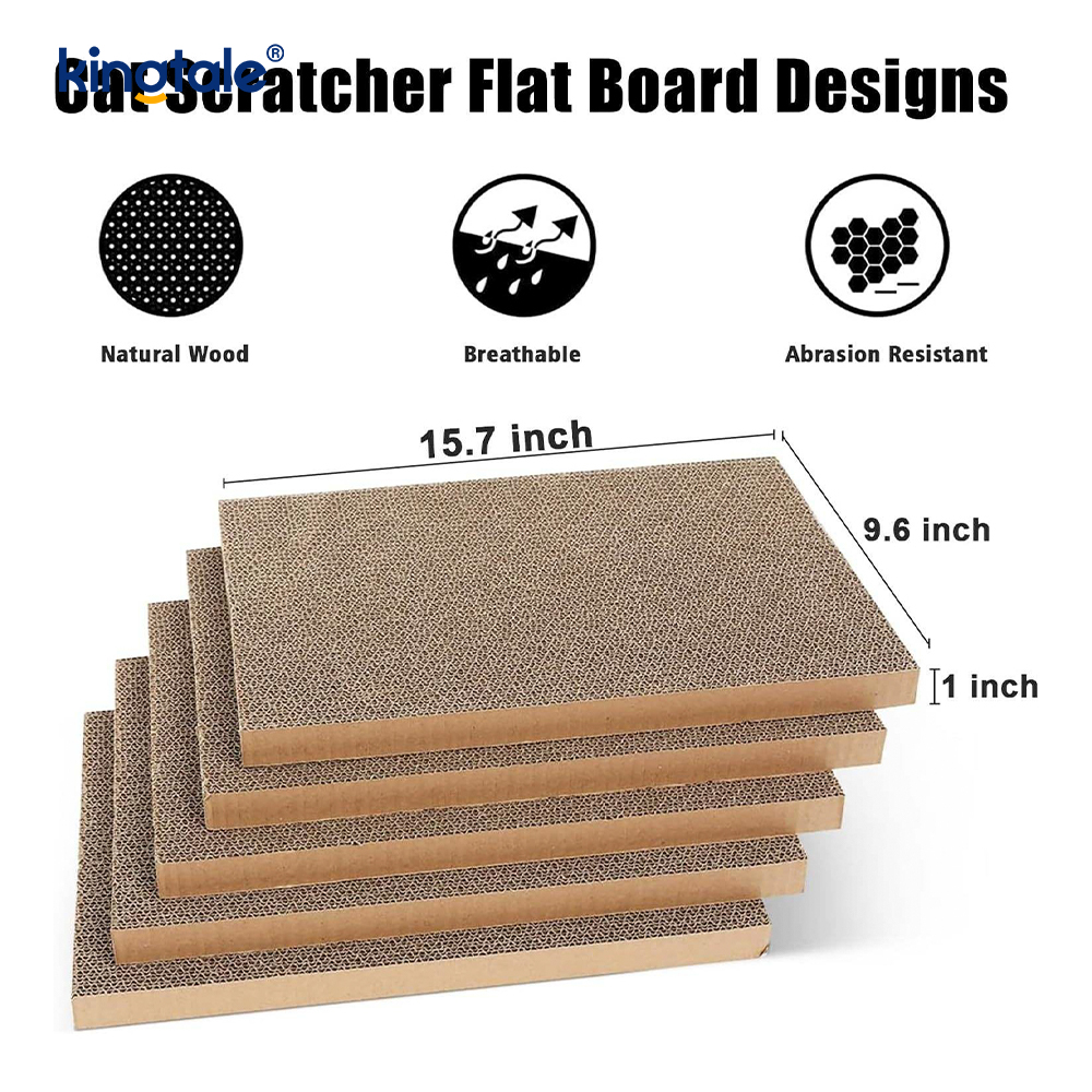 5 pakker i 1 Cat Scratch Pad med boks egnet for katter