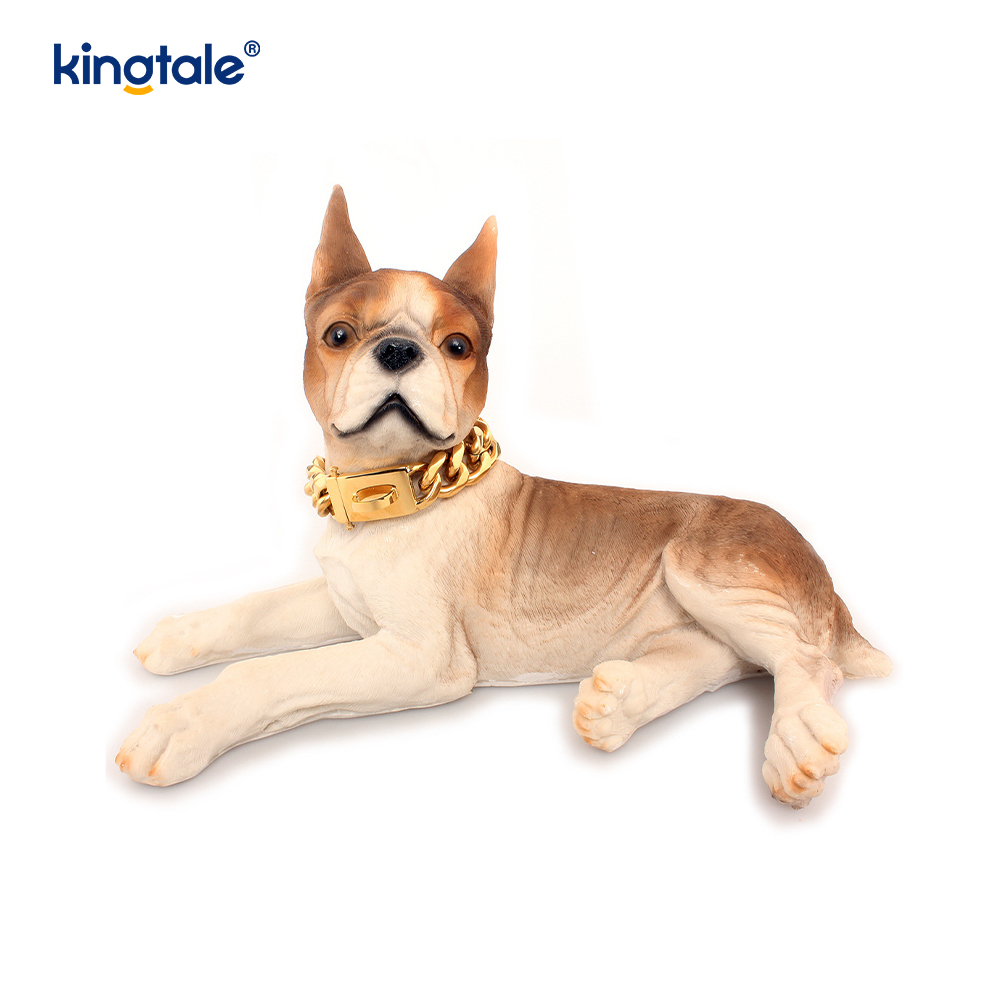 Motebelagt rustfritt stål Pet Cuban Link Dog Choke Chain Halsbånd